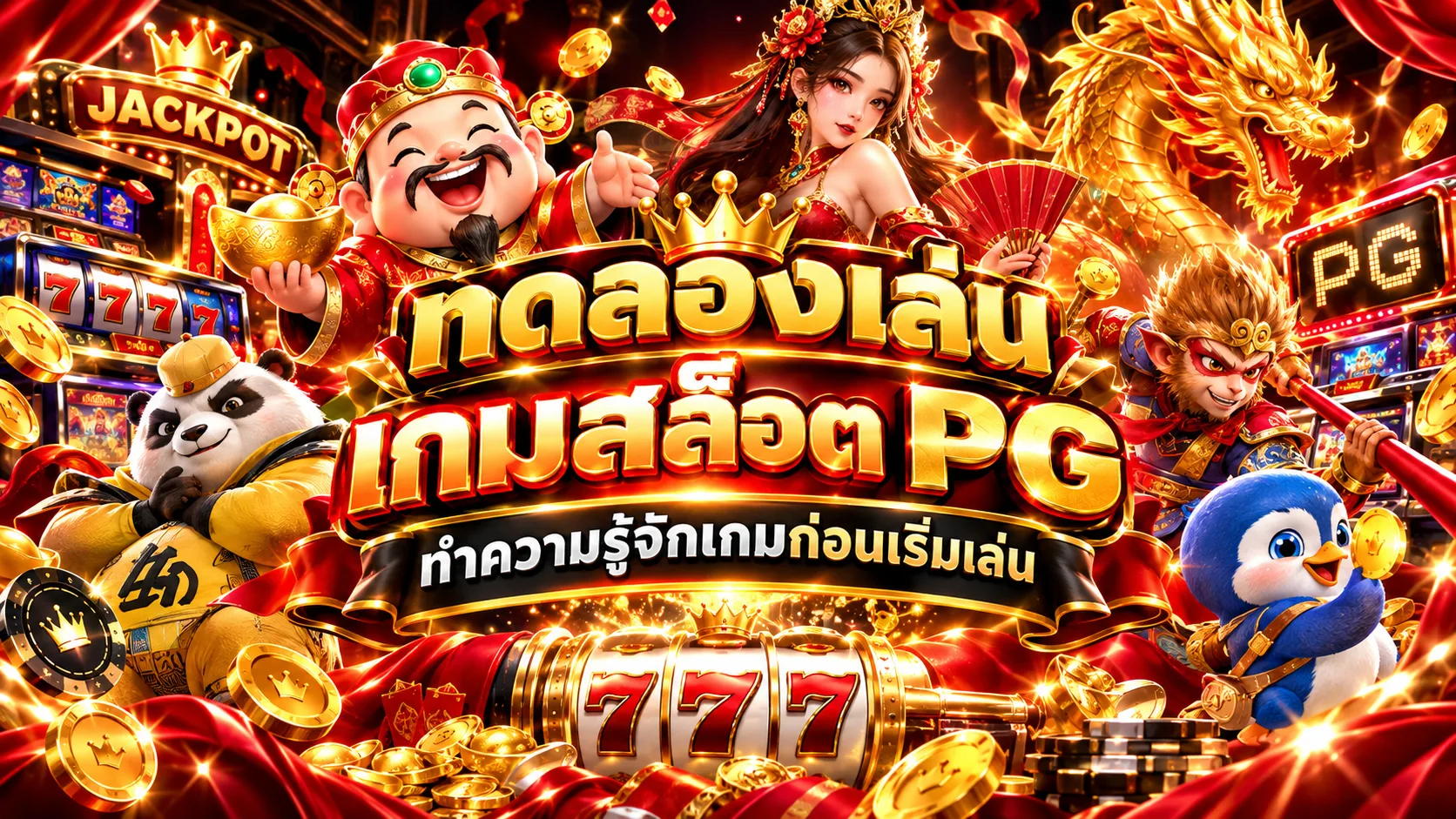 ทำความรู้จักเกม PG ก่อนเล่นจริงด้วย ทดลองเล่นสล็อต pg